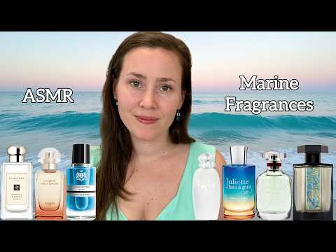 (ASMR) Marine Fragrances / Perfumes  - Glass Tapping & Soft Spoken