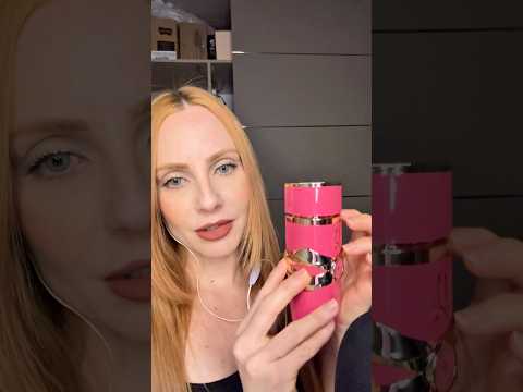 “ASMR” Visual e Sonoro com Perfumes rosa 🌸 #shorts #asmrshorts