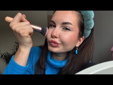 MOJA RUTYNA MAKIJAŻOWA 💄💋 ASMR bliski szept i dźwięki kosmetyków 