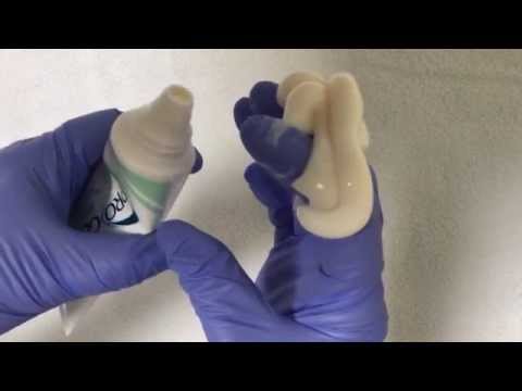 Gloves Layering  with Toothpaste [[ASMR]]