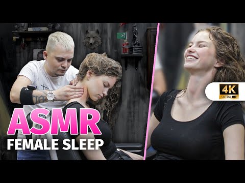 ASMR Female Sleep Therapy In Barber Shop (asmr for sleep)
