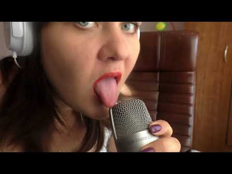 ASMR  Sensual Kissing Licking Microphone  ❤️ АСМР АнНЕТ