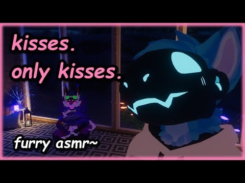 [VRC Furry ASMR] 45 Minutes of Virtual Kisses from a Protogen~
