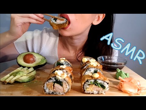 ASRM | Sushi rolls / Big Bites | No Talking | Lady M. ASMR