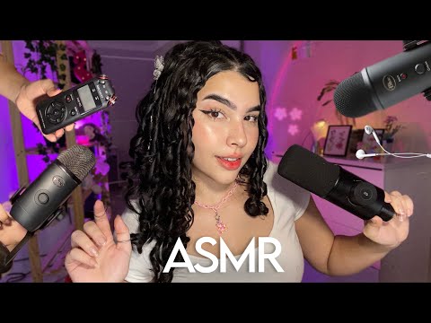 ASMR COMPARANDO MICROFONES | QUAL MAIS TE DA ARREPIOS?🎙️ (blue yeti, tascam, fifine, mic de fone)