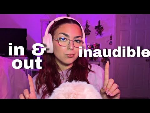 ASMR for SLEEP | going in and out of inaudible whispering 🌟
