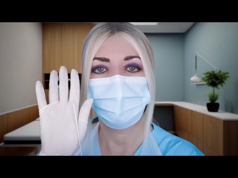 ASMR Ear Exam & Deep Ear Cleaning - Fizzy Drops, Otoscope, Picking, Gloves, Soft Purring, Brushing