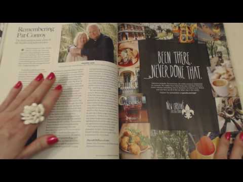 ASMR Soft Spoken ~~ Magazine Reading ~ Southern Accent