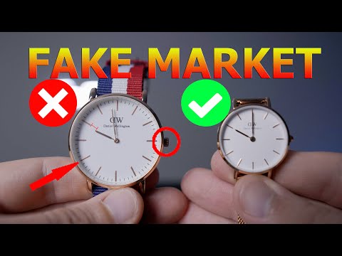 Confronto DANIEL WELLINGTON del FAKE MARKET con ORIGINALE!