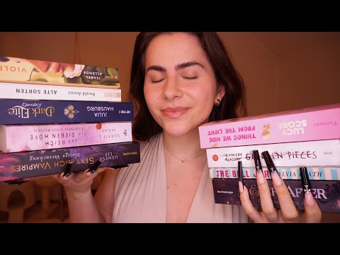 ASMR BOOK Tracing + Review (fast inaudible speaking)