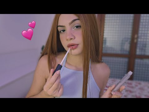 ASMR - Sons de gloss e sons de boca