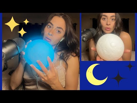 Sleepy Relaxation ASMR (Moon, Magic Ice Globes, Paint Brush, Nails)