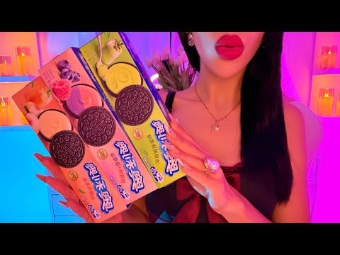 ASMR C0MIENDO OREOS DE JAPÓN✨🌙