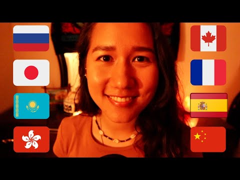 [ASMR] 8 Different Languages Trigger: Positive Affirmations for Sleep (Soft Spoken & Whispering)