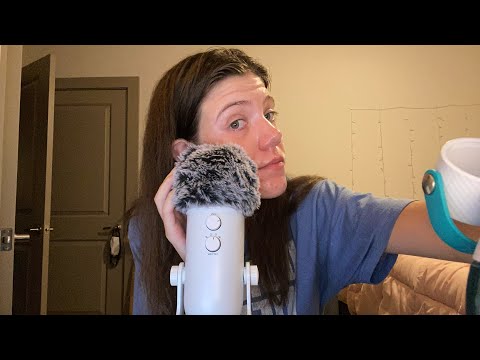 Fast and aggressive ASMR mic triggers ft all covers// mic swirling , mic scratching, mic gripping