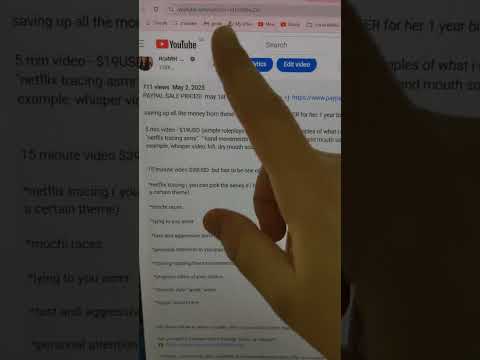 ASMR CUSTOM VIDEOS OPEN+ SALE ( saving up to spoil my daughter for her first birthday)