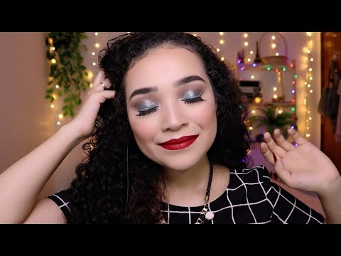 ASMR FAZENDO MAQUIAGEM REBOCO PARA O NATAL 🎄💝