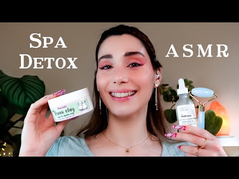 ASMR SPA Detox 🌿Limpieza y Masaje Facial Relajante 🍵 Roleplay en Español 🤍 Atención Personal