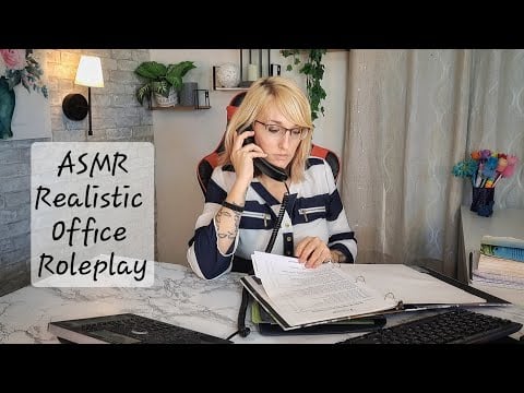 ASMR | Very Realistic Office Roleplay | Typing, Writing, Paper Sounds