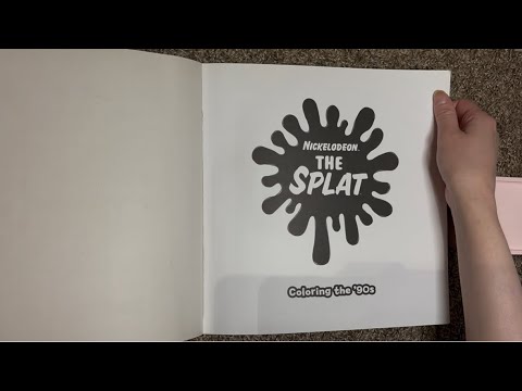 ASMR Flipping Through A Nickelodeon Coloring Book | (No Talking)