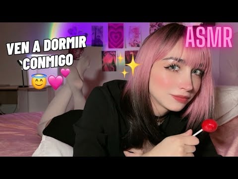¿TE QUEDAS A DORMIR CONMIGO? 😇😈 Besitos y Mouth Sounds 💋 ASMR