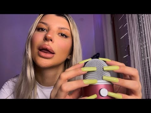 ASMR Personal Attention ( Mic Rubbing &Scratching , Soft Whisper w/ Positive Affirmations ) ✨