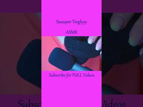 ASMR Mic Scratching with Foam Cover ❤️ Suuuper Tinglyyy #shorts