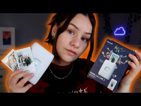 [ASMR] UNBOXING Instax Mini Link 2 Printer 🧡 | Test | ASMR Marlife