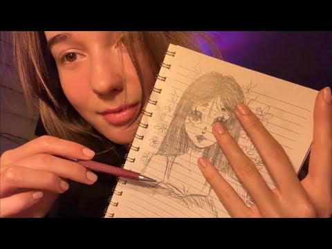 ASMR/АСМР🎄 lo-fi рисую карандашом и болтаю 