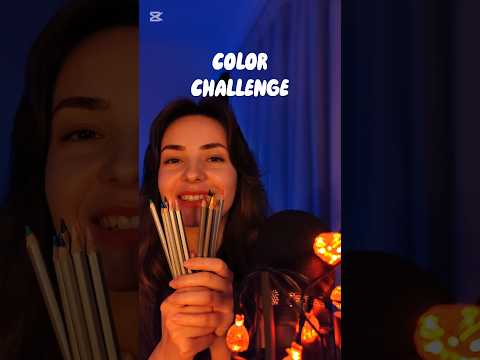 Color challenge ASMR 🎨 #asmr #shorts #asmrvideo