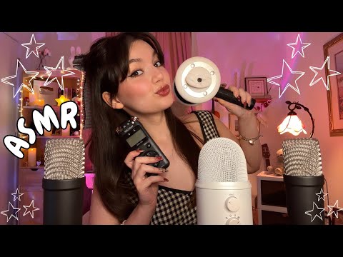 Fast ASMR With ALL My Mics (Which One Is Your Fav?) Mic Triggers, Whispers, Tingly Triggers