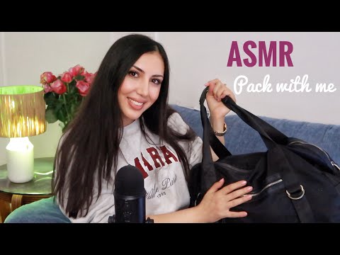 ASMR Tingly Packing for Germany 🇩🇪 asmr ear to ear whispering