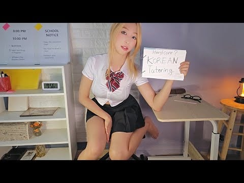 ASMR Girlfriend Teaches You SWEET Korean 💕📚 Night Study with me