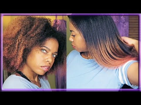 WATCH ME SILK PRESS MY NATURAL HAIR // Curly To Straight