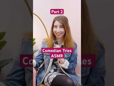 Comedian tries ASMR for the first time! #shorts #comedy