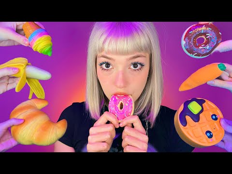 ASMR FAKE FOOD EATING | as comidinhas fake mais satisfatórias 🍩🍦🧇