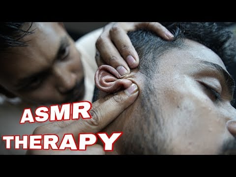 Mind Relaxation ASMR Massage Therapy | Ear Massage ASMR | Neck Cracking | Tapping & Scratching ASMR