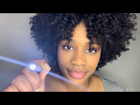 ASMR | EYE EXAM - (close up whispering, light testing, visual tests)