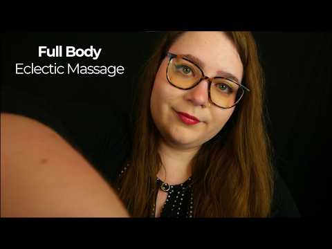 Full Body Eclectic Massage (Palpating, Kneading, Stretching) 🌙 ASMR Roleplay