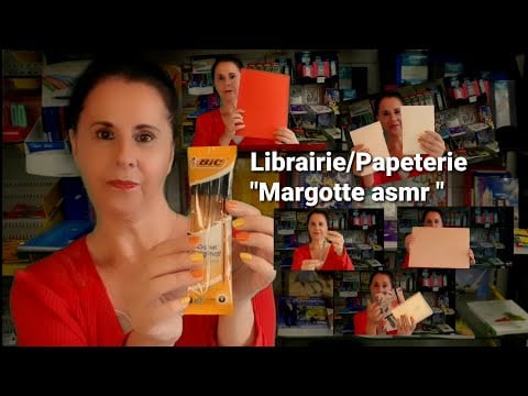 Asmr français " bienvenue dans ma Librairie, papeterie Margotte asmr"