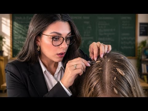 ASMR: Professora Tira Piolho Da Aluna Na Sala 🐛😴