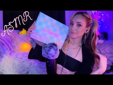 ASMR:  Je t'endors avec ma Sokawaii Box 😴  Multi-déclencheurs/Chuchotement/Softspoken 💗