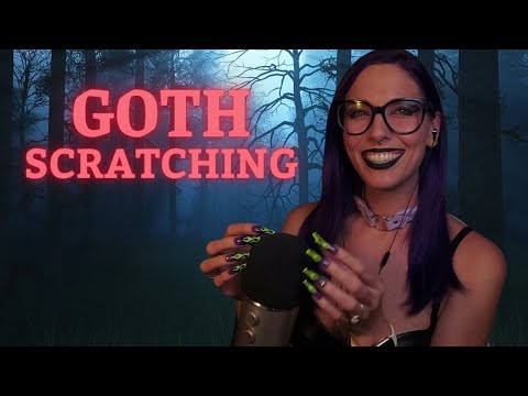 Goth Green Nails ASMR | Scratching Triggers That Will Blow Your Mind And Leave You More Relaxed!