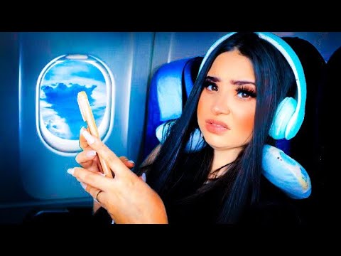 ASMR: BLOGUEIRA TÓXICA TE MAQUIANDO NO AVIÃO ✈️