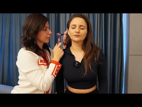 ASMR Real Person Full Body Physical Exam ~ Face, Scalp, Abdomen, Feet, Back, Soft Spoken Role Play