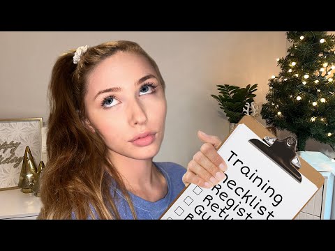 ASMR Roleplay | Disgruntled Employee Trains You 🛍️🎀💗