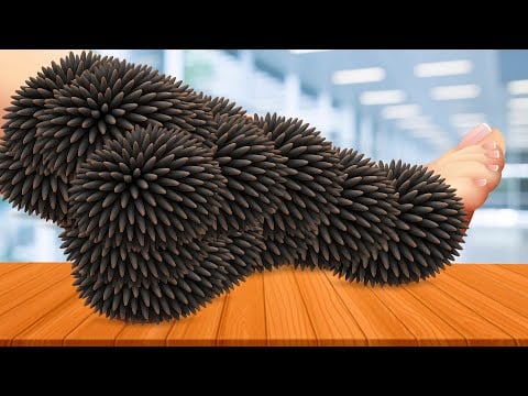 ASMR Leech Cleaning Animation | ASMR Camping Girl Help For Relaxing
