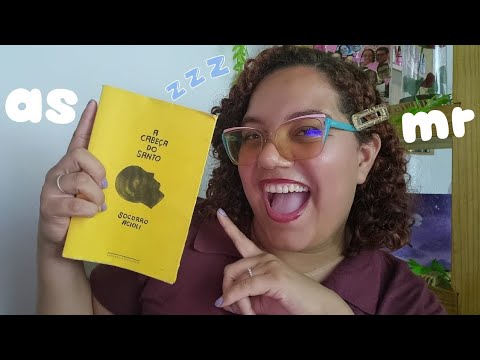 ASMR com a LEITURA  **MAIS**  RELAXANTE do YOUTUBE 😍✨