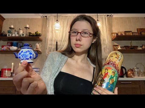 ASMR Russian triggers 🪆tapping, whisper