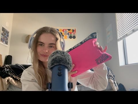 ASMR Makeup Bag Rummaging and Whispering